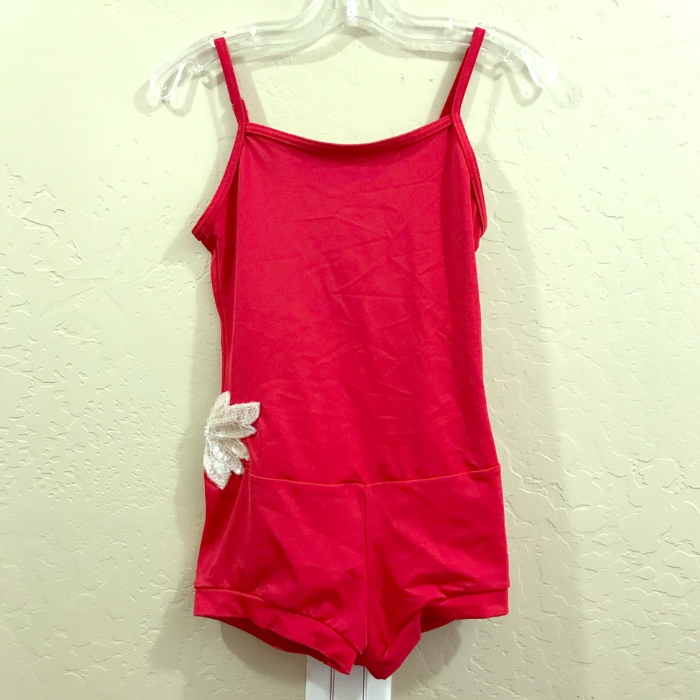Cute red Balera girls dance leo/costume